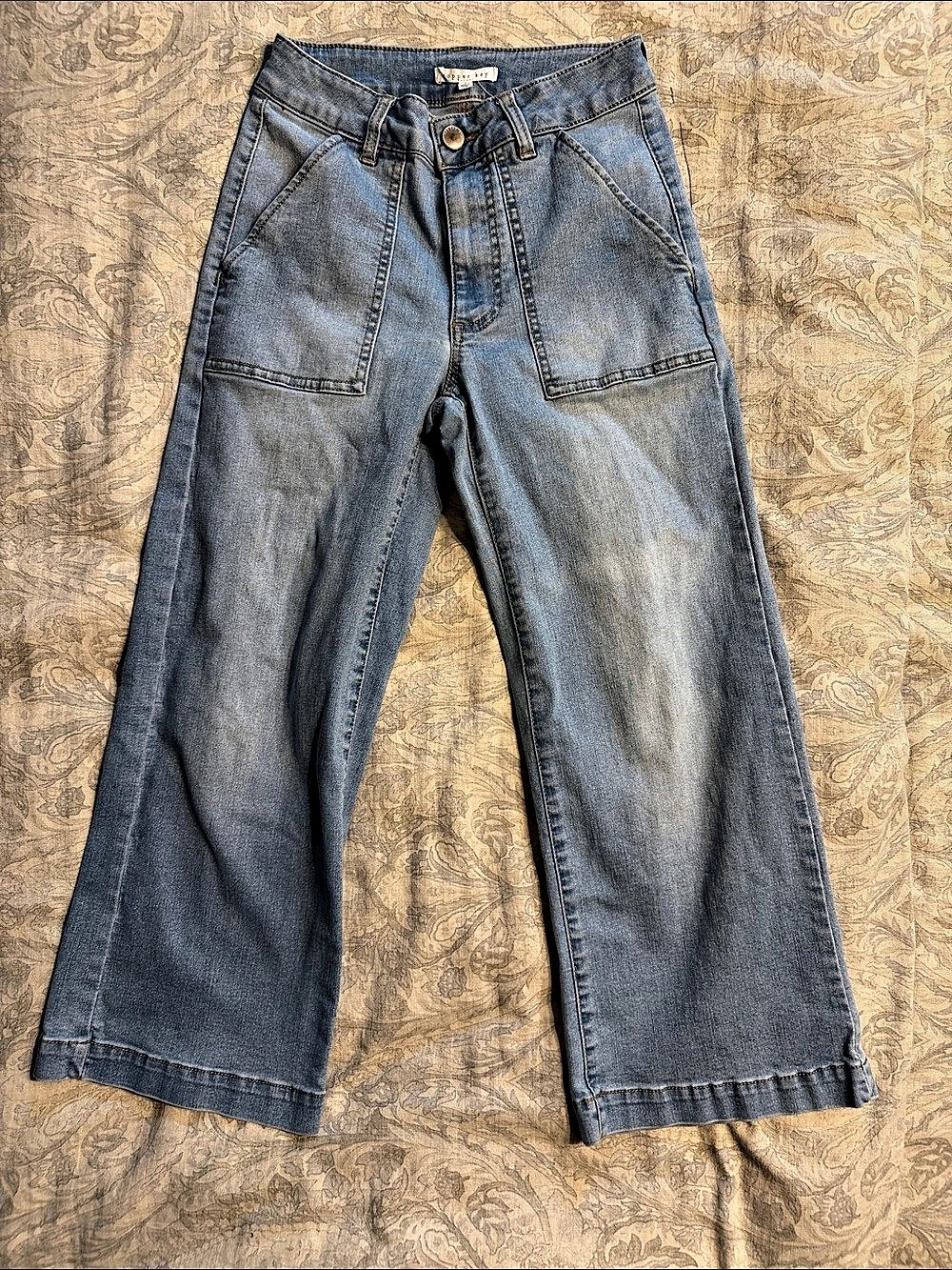 Copper Key Wide Leg Jeans in Blue Waist 3